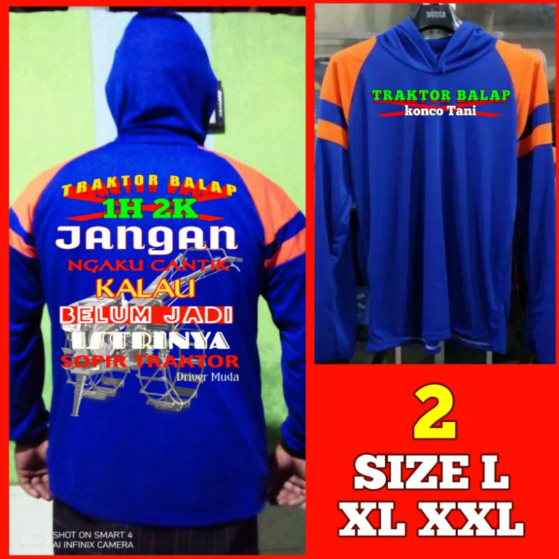 KAOS KUDUNG PANJANG TRAKTOR BALAP