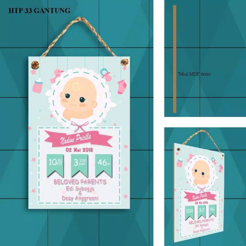Hadiah Kelahiran / Kado Lahiran / Custom Hadiah Bayi / Custom Baby Born / Hadiah Custom / Gift