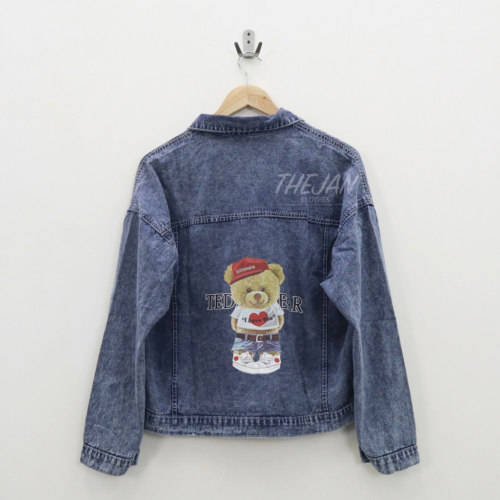 Oversize billiobear jacket jeans wanita by Genijeans