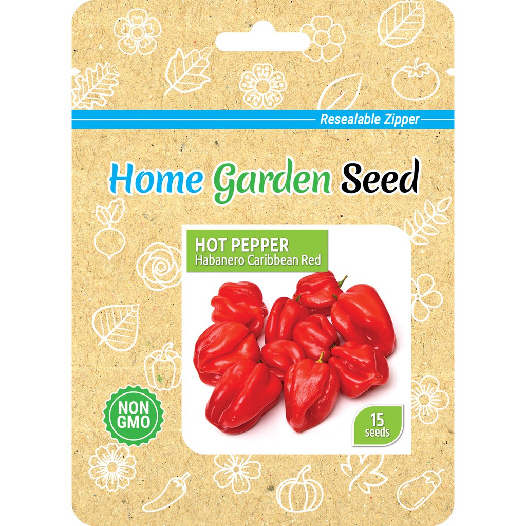 Benih Cabai Habanero Caribbean Red - Hot Pepper - Home Garden Seed