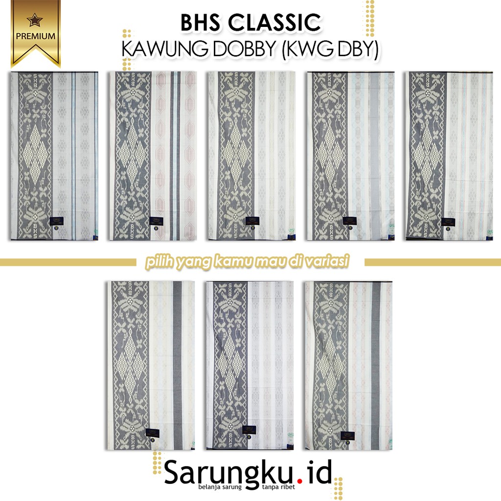 SARUNG BHS CLASSIC KAWUNG DOBBY - C44 DKA