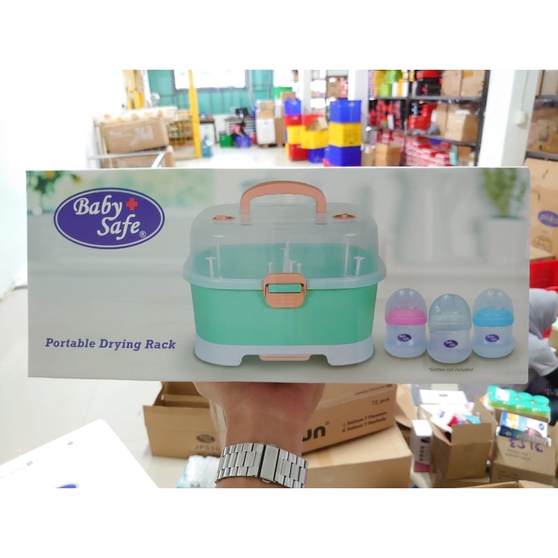 Baby Safe Rak Botol Susu - Baby safe DR006 Portable Drying Rack Rak Pengering Botol Susu Bayi