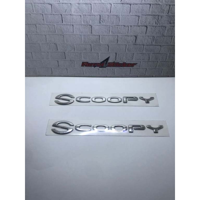 stiker 3d sticker emblem SCOOPY new