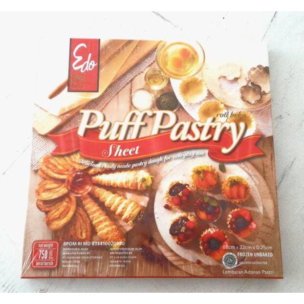 

TERBARU EDO PUFF PASTRY SHEET / ROTI LAPIS / PASTRI 750 GR !!!!