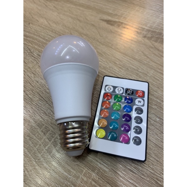 Lampu Bohlam Led Bulb RGB Remote Warna warni