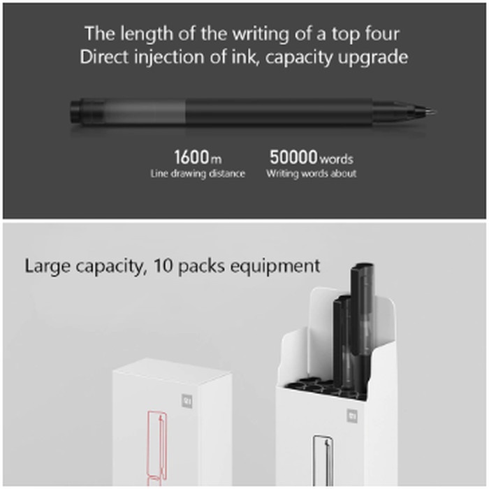 

TULIS-ALAT- XIAOMI MIJIA GEL PEN 0.5MM SUPER DURABLE MIKUNI JAPAN INK SIGNING PEN - 1PC -ALAT-TULIS.