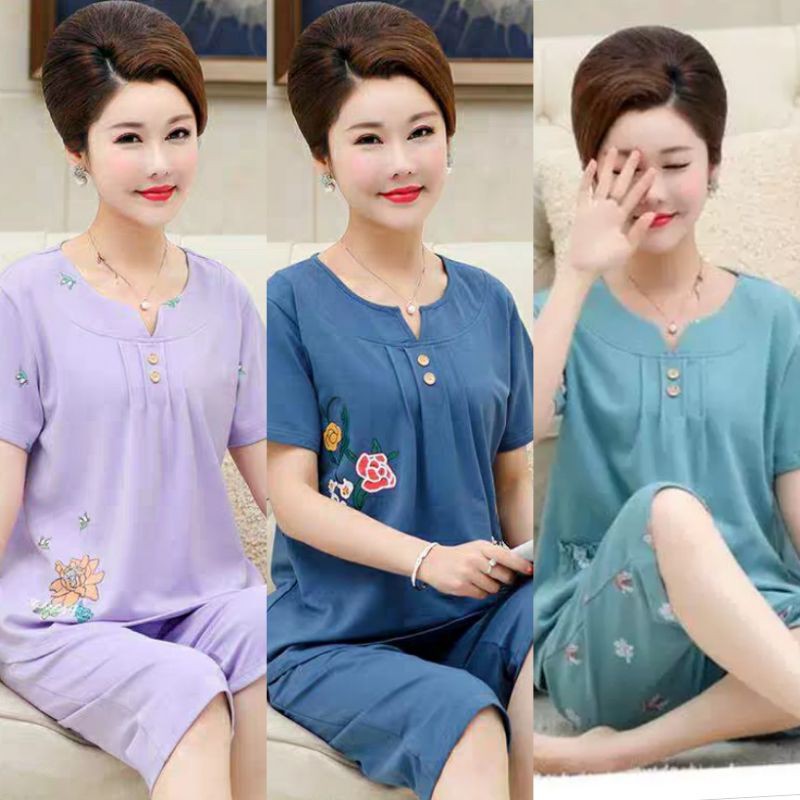 Piyama baju tidur wanita import pendek