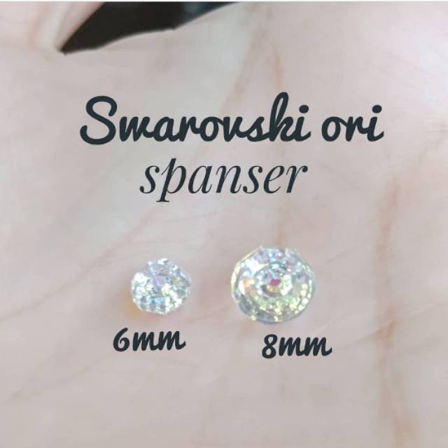 CRYSTAL SWAROVSKI ORIGINAL AUSTRIA SPACER 6MM