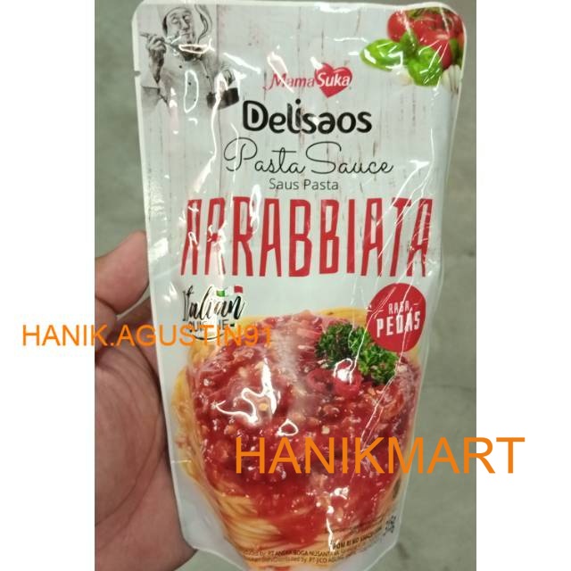 

Mama Suka MAMASUKA DELISAOS PASTA SAOS ARRABBIATA 310GR HM91 HM91