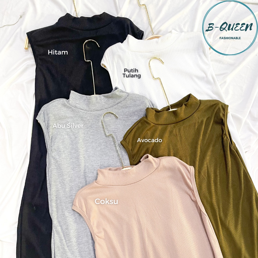 INNER DRESS RAJUT TANPA LENGAN BAHAN KNIT PREMIUM TERMURAH REAL PICT