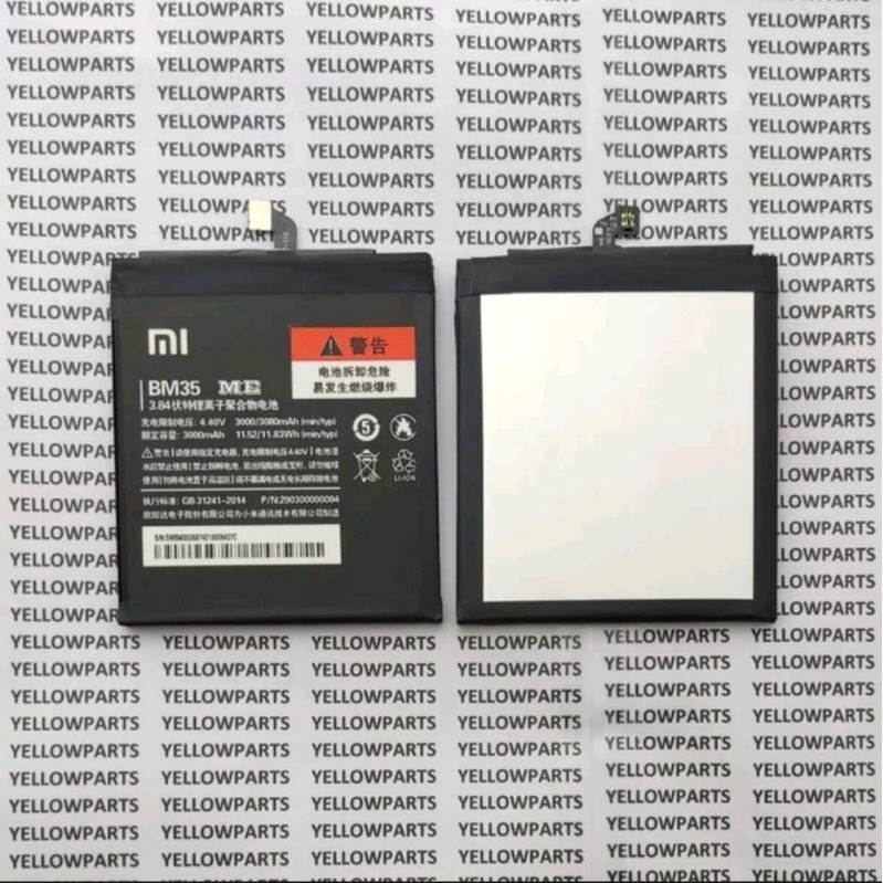 BAT BATTERY BATERAI BATRE XIAOMI MI4C BM35 ORIGINAL