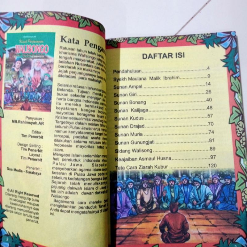 buku kisah perjuangan walisongo 128 halaman (15×25cm)