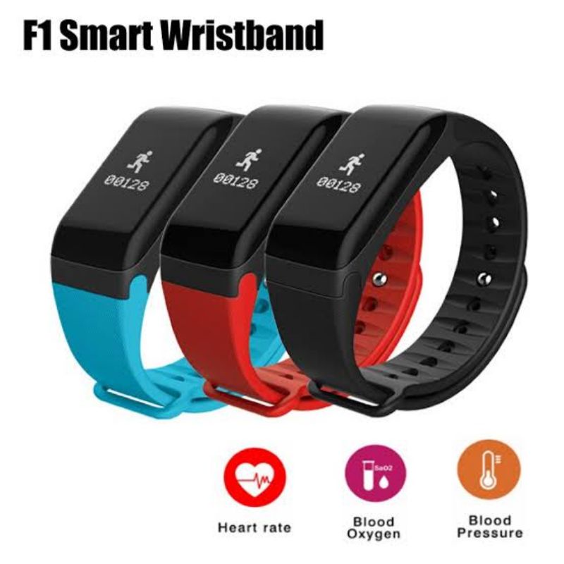 Jam tangan_pintar_smart_watch_f1_tracker fitnes jam detak jantung tahan air jam tangan millenial