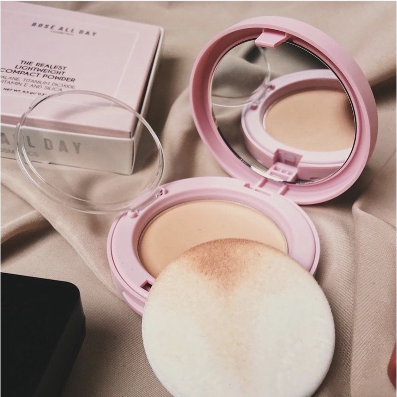 ROSE ALL DAY THE REALEST LIGHTWEIGHT COMPACT POWDER