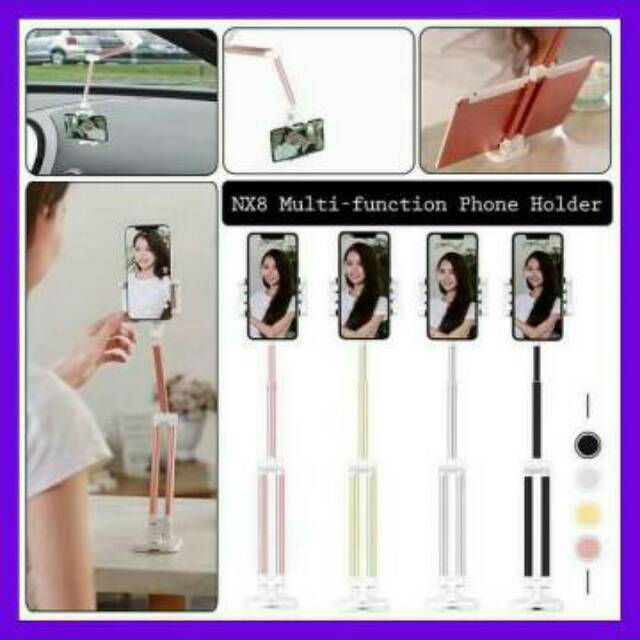 Holder Standing Handphone Universal 3in1 NX8 selfie live Tripod