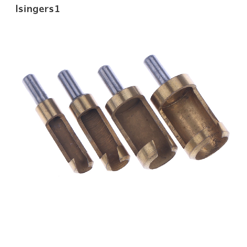 (lsingers1) 4pcs / set Mata Bor Lapis titanium 6-16mm Untuk Melubangi Kayu