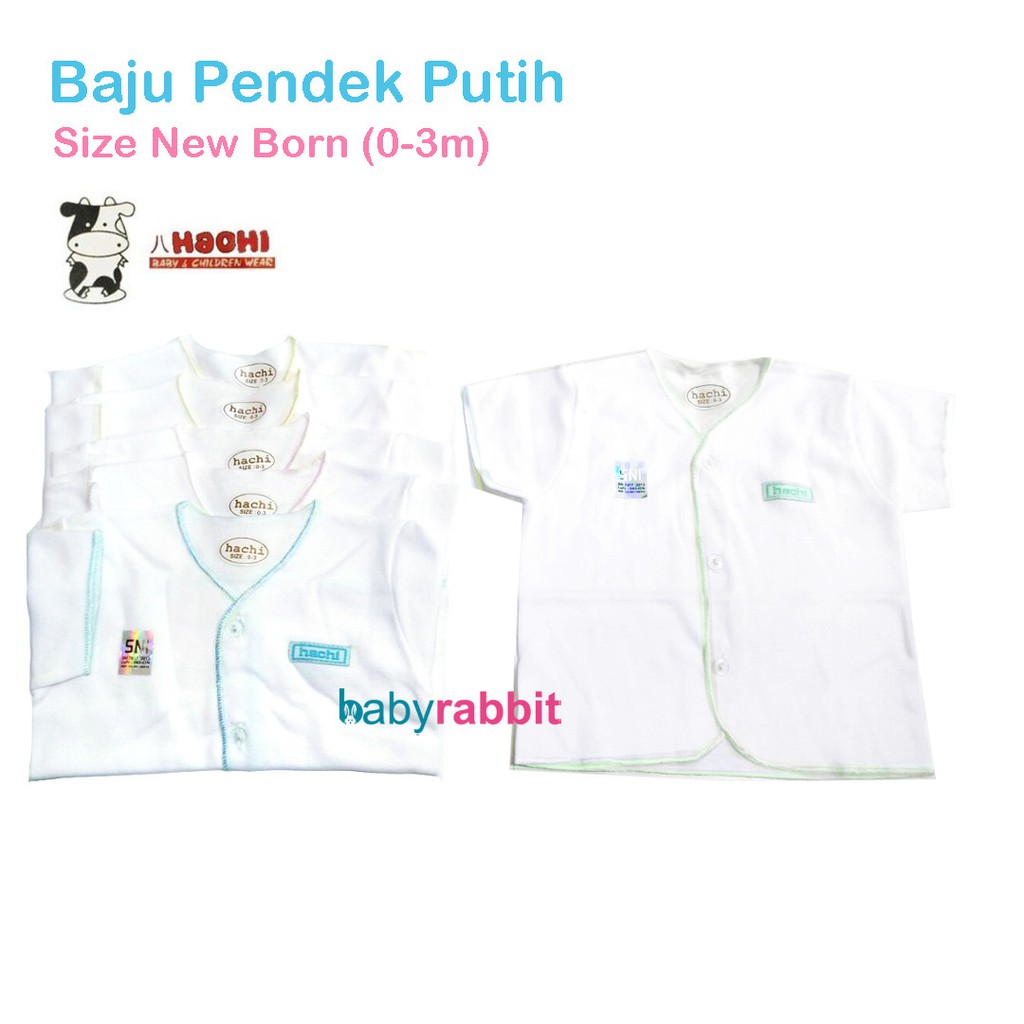  Hachi  Baby Wear Pop Pants White Isi 4 Pcs Size 12 0 3 