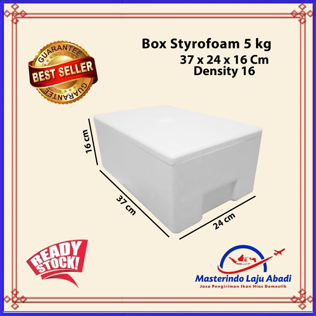 Jual Styrofoam Box 5Kg 37x24x16 Cm Shopee Indonesia