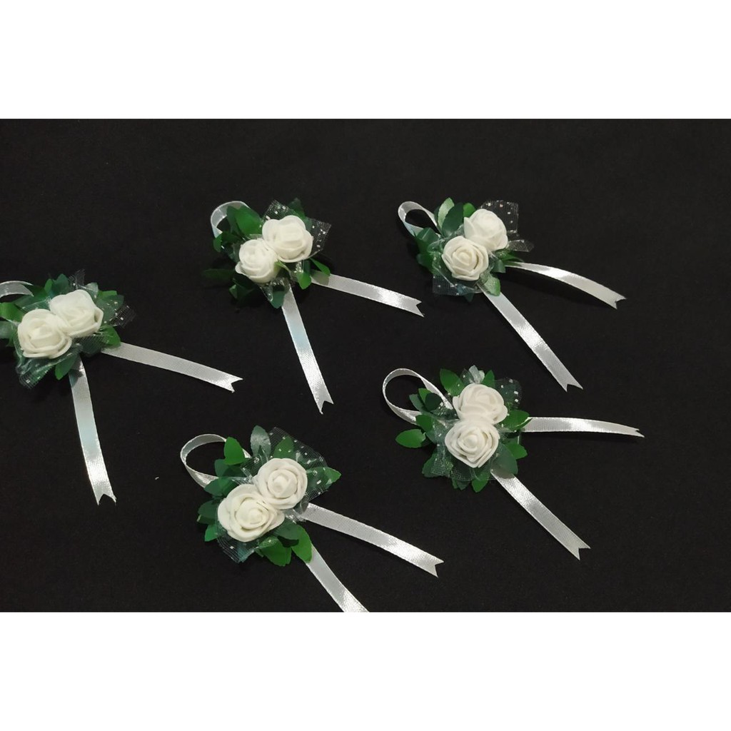 Corsage untuk jas pengantin | bridesmaid | pin panitia