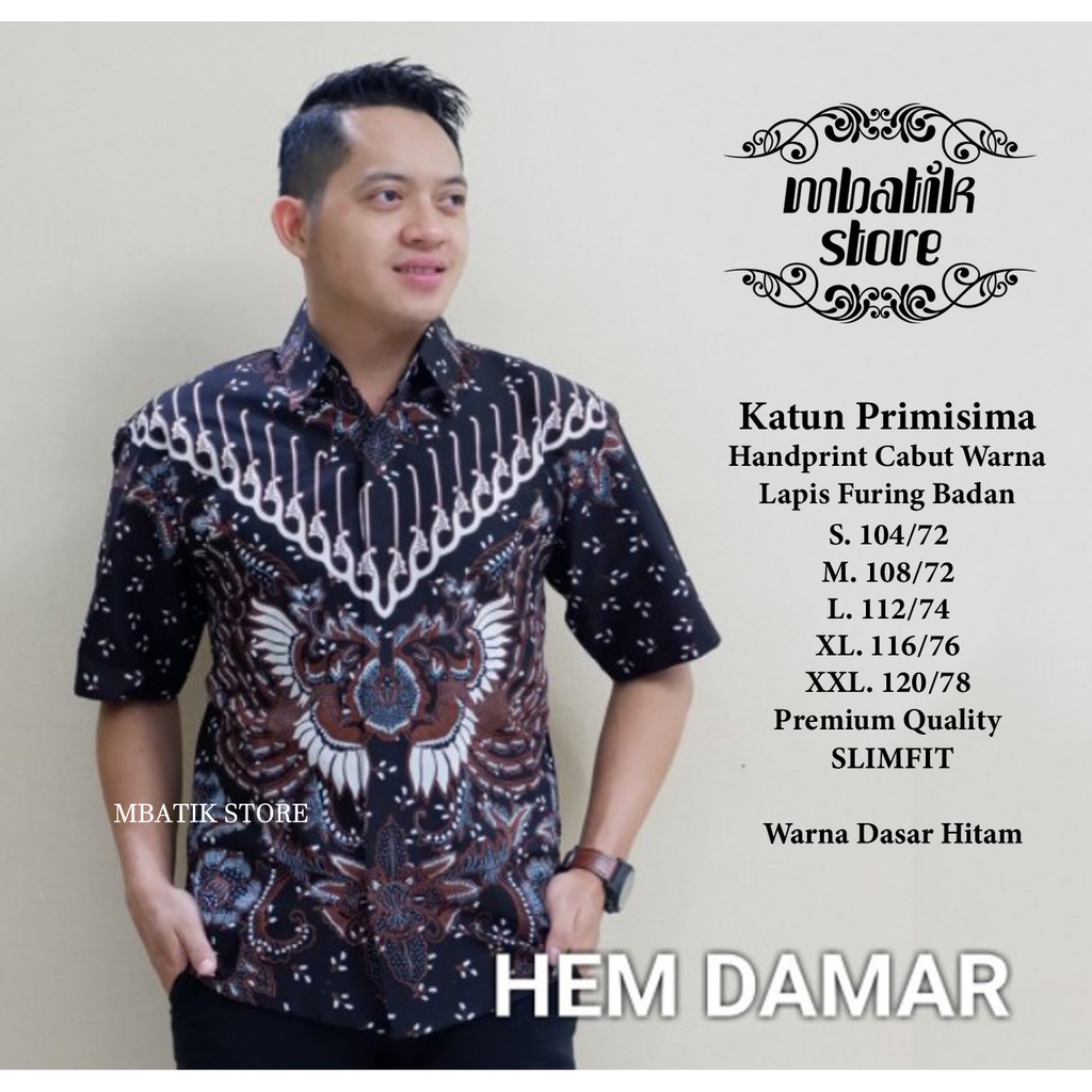 Damar Kemeja Batik Pria Lengan Panjang by Dewo