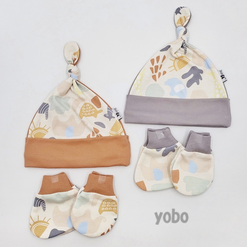 YOBO Animales Baby Accessories | TOPI SARUNG TANGAN KAKI BAYI STK ANIMALES