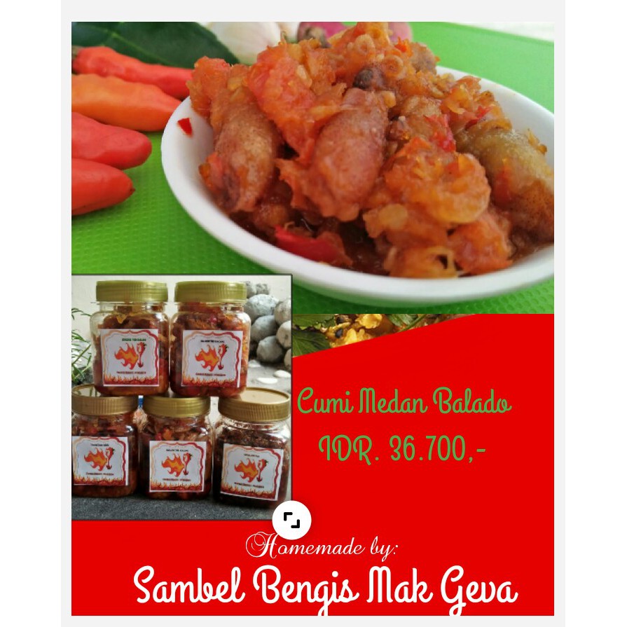 

Cumi Medan Balado/ sambel cumi/ Tanpa MSG