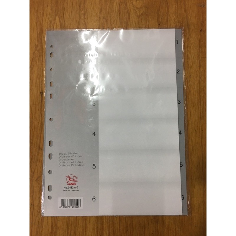 

flamingo index divider (angka)