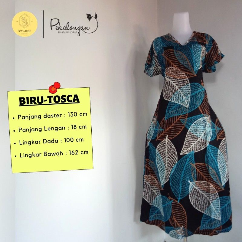 Daster Batik Lengan Pendek Baju Wanita Kekinian Murah