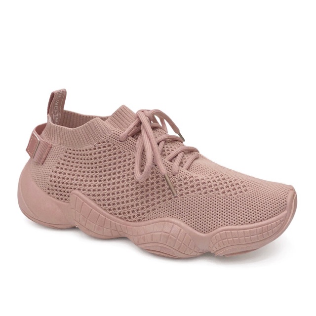 PVN Sepatu  Sneakers  Wanita  Sport Shoes  Putih Pink Hitam 