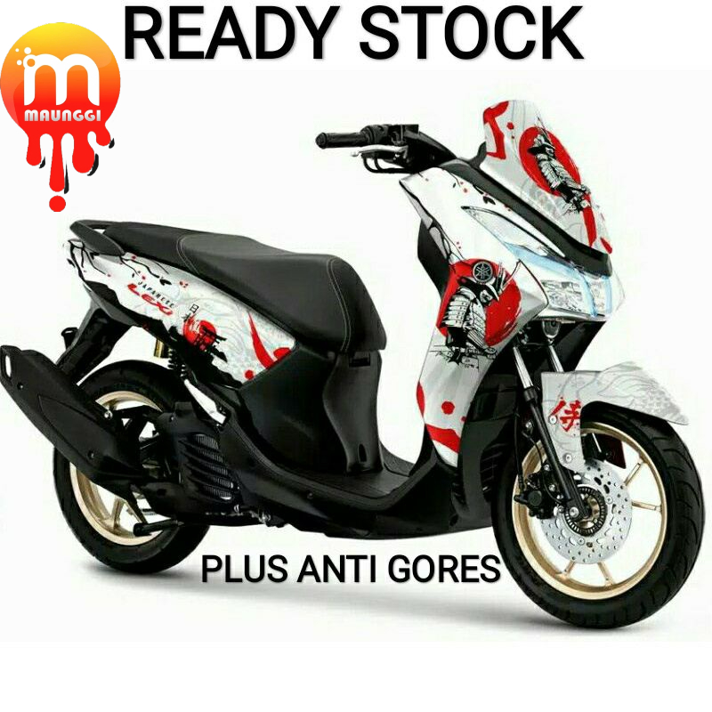 Decal lexi full body Striping motor lexi full body Stiker lexi variasi samurai Sticker lexi putih su
