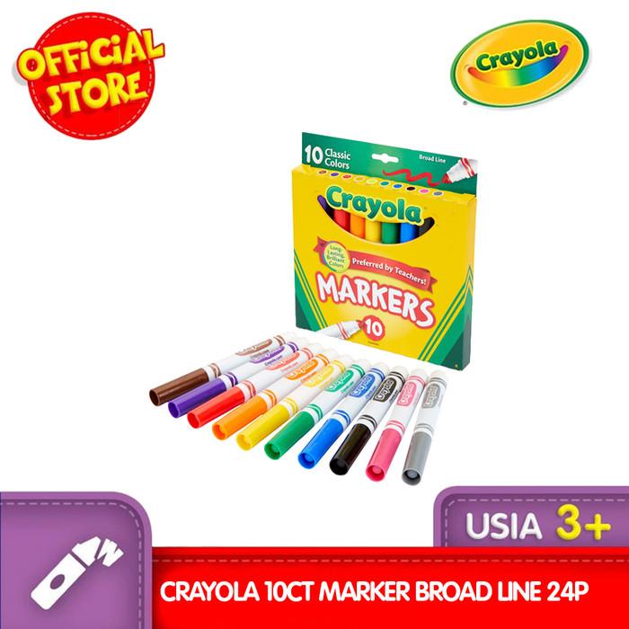 

CRAYOLA 10ct Marker Broad Line 24P Best Seller