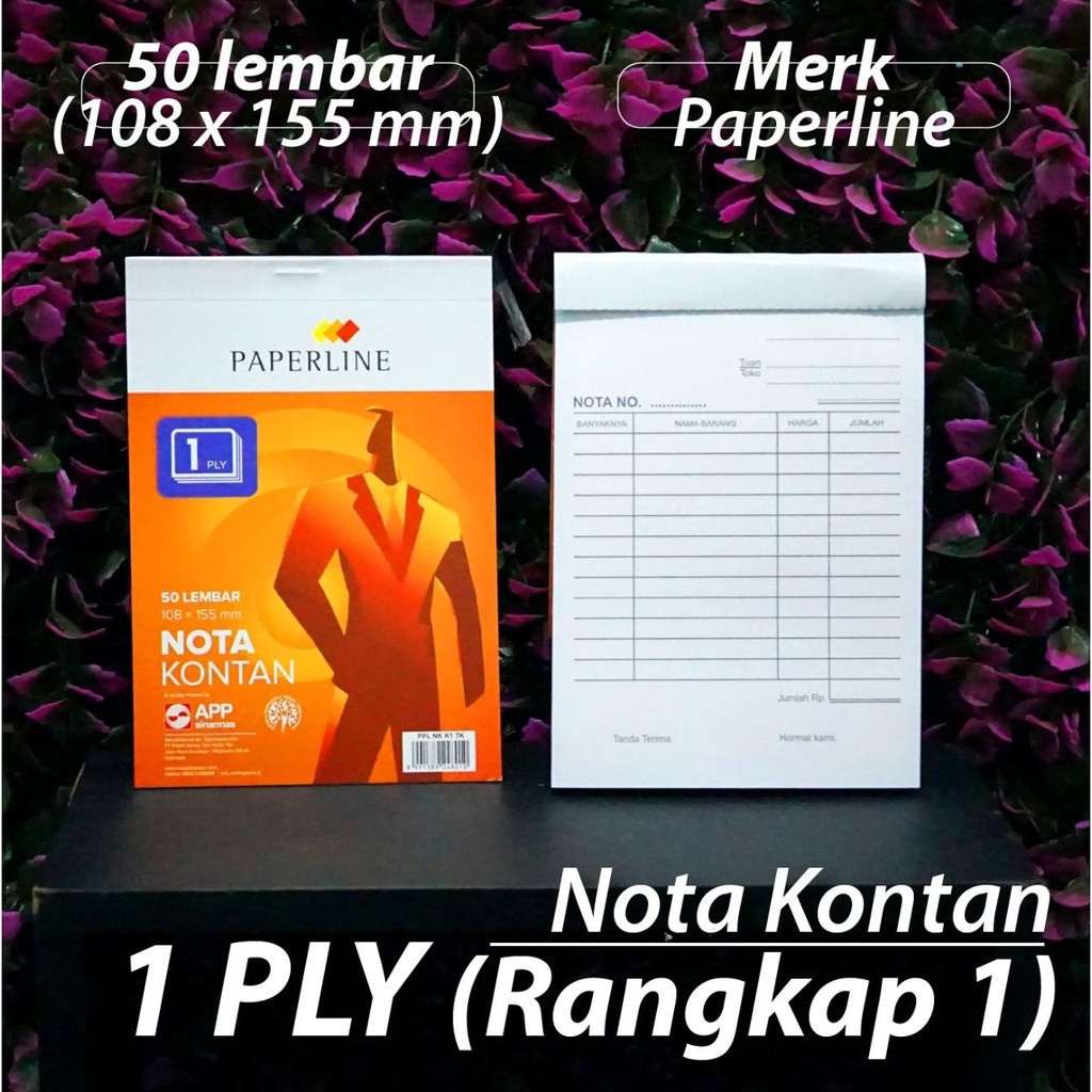 

(Depok) Buku Nota Kontan Kecil 1 ply Paperline - 108 x 155 mm - 50 lembar