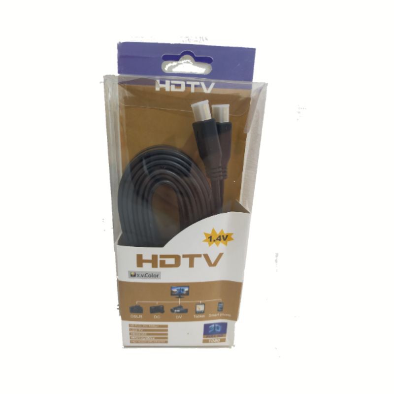 Kabel HDMI 5 Meter untuk Monitor TV LED LCD Laptop PS3 / HDMI Flat