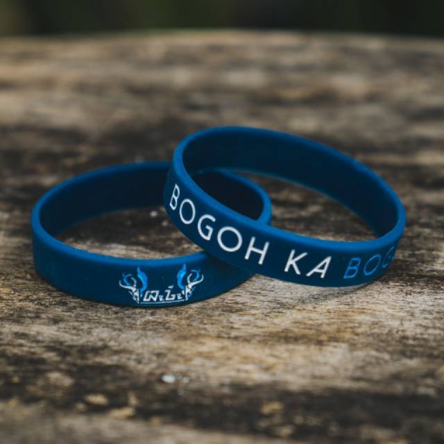 BOGOH KA BOGOR - BIRU | Gelang Karet Silicone | Gelang Fashion | Wristband | Bracelet