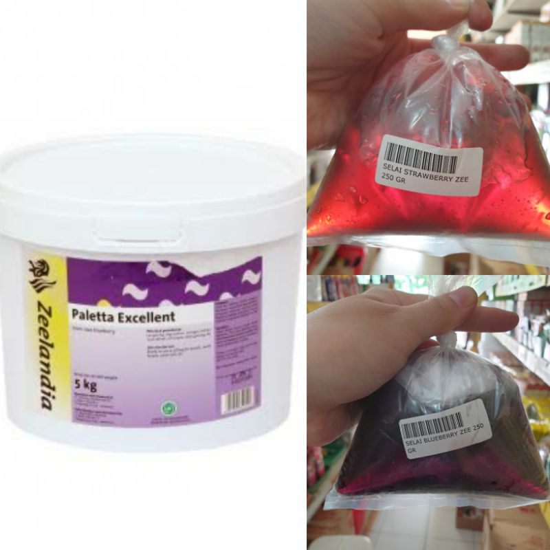 

Selai Paletta Zeelandia (repack 250gram) Blueberry & Stawberry