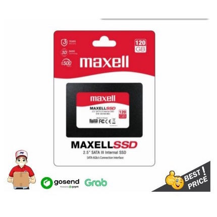 SSD MAXELL 120GB SATA III Read : Up To 500 MB