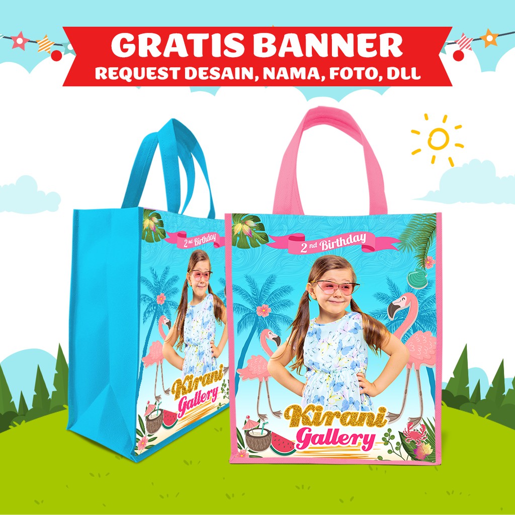 

Goodie Bag / Tas Souvenir / Tas Ultah Custom - Bisa Tambah Foto