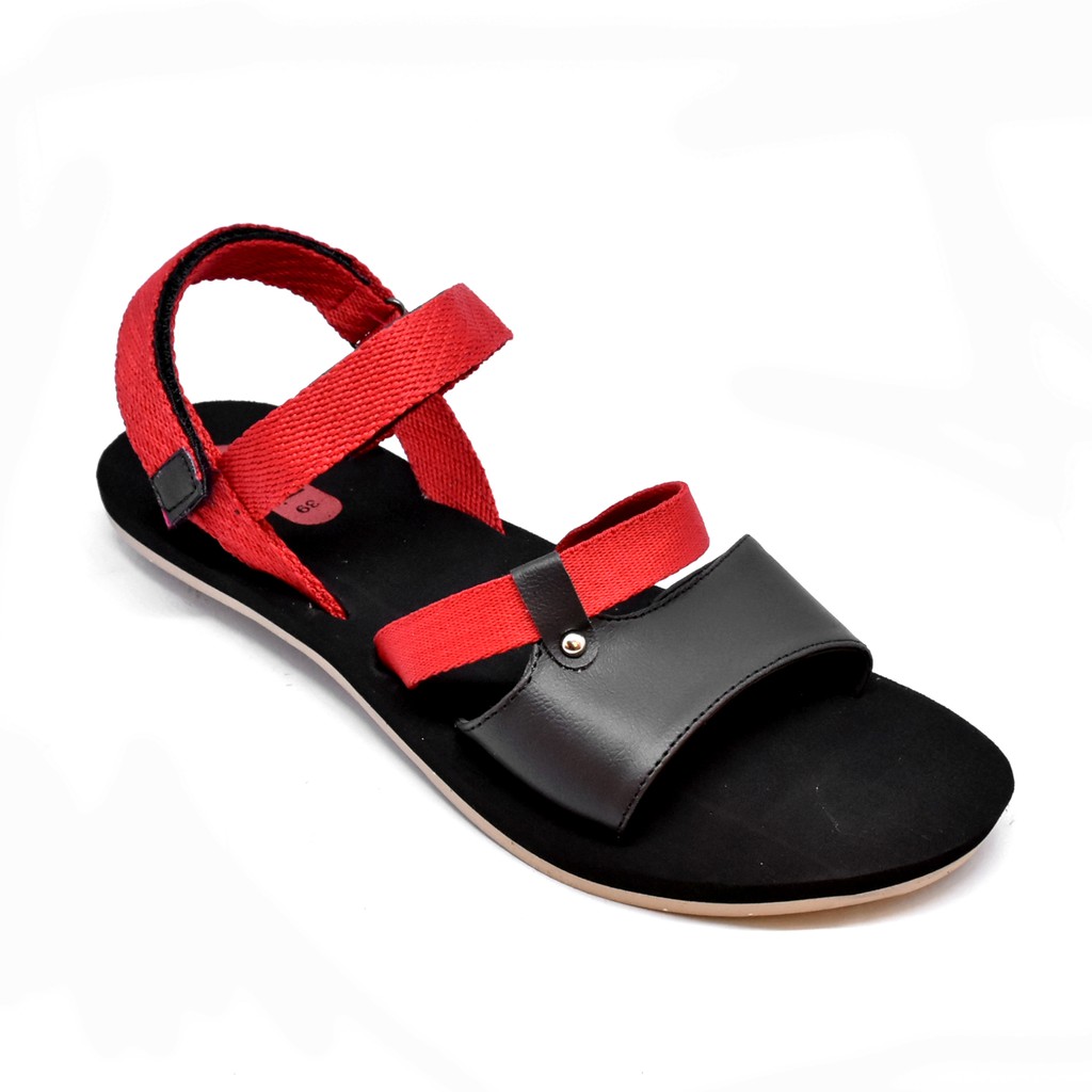  Carvil  Sandal  Belvina Gl Red Black Shopee  Indonesia