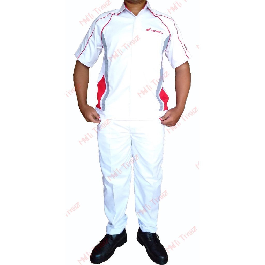 Mekanik Seragam HONDA Baju Mekanik / Seragam Mekanik HONDA AHASS - (Baju + Celana) Seragam Mekanik H