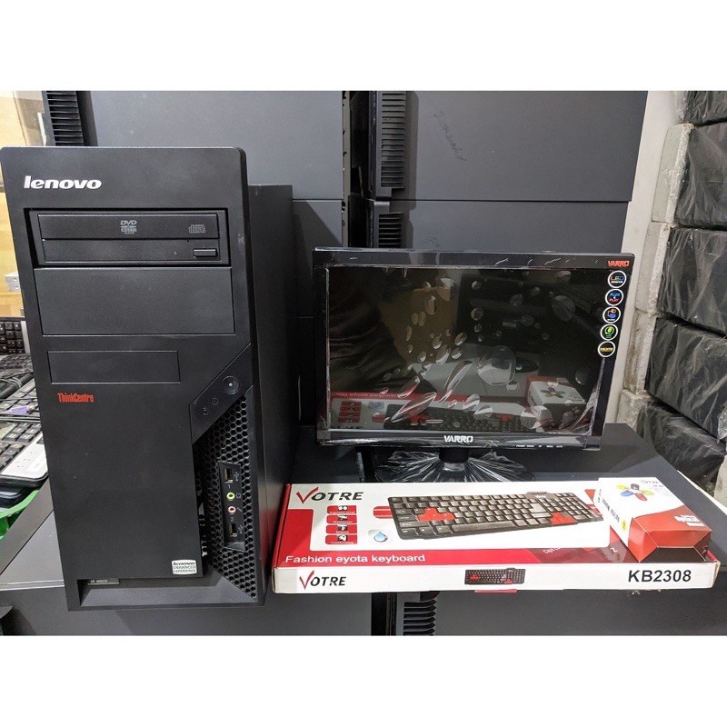 Komputer LENOVO CORE 2 DUO LCD 16 inch KEY MOUSE