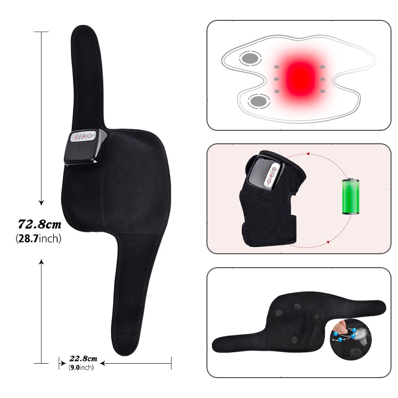 3 in1 Joint Care Alat - Terapi Lutut Alat -Terapi Bahu-Terapi Elbow - Ada Getaran dan Pemanas Elektrik Recharge