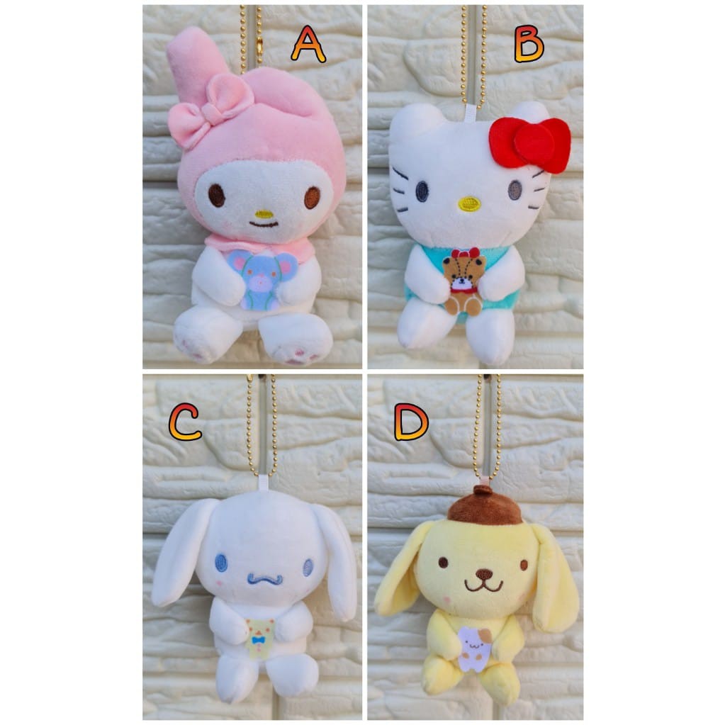 GANTUNGAN TAS BONEKA FULL BODY KARAKTER HELLO KITTY BATZMARU MELODY (13X10)