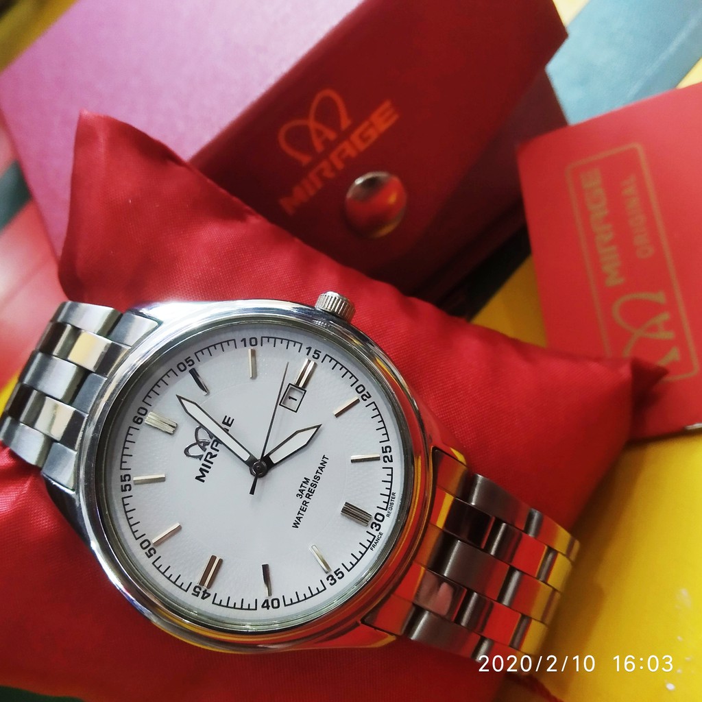 JAM TANGAN PRIA "MIRAGE"8231 BRPM ORIGINAL WATER RESIST 3ATM