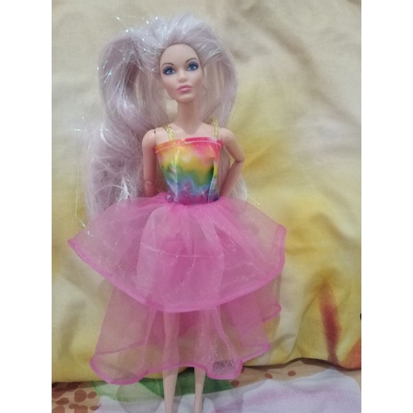 baju barbie/gaun barbie/baju boneka barbie/baju pesta barbie/barbie mattel/ kepala barbie