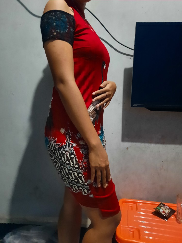 Baju Batik Wanita – Ceongsam Batik Wanita  014 - 031 - 032 Red Koin