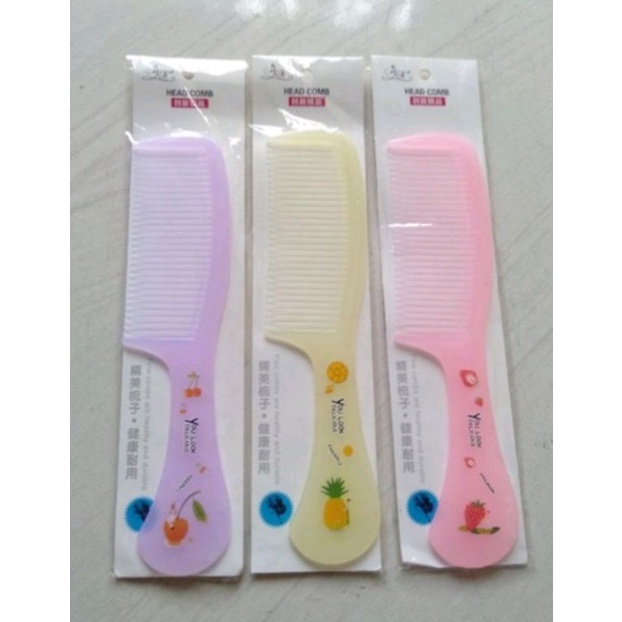 Sisir Rambut Karakter Fancy Haircomb Anak Dewasa Sisir Besar Anti Kusut Gagang