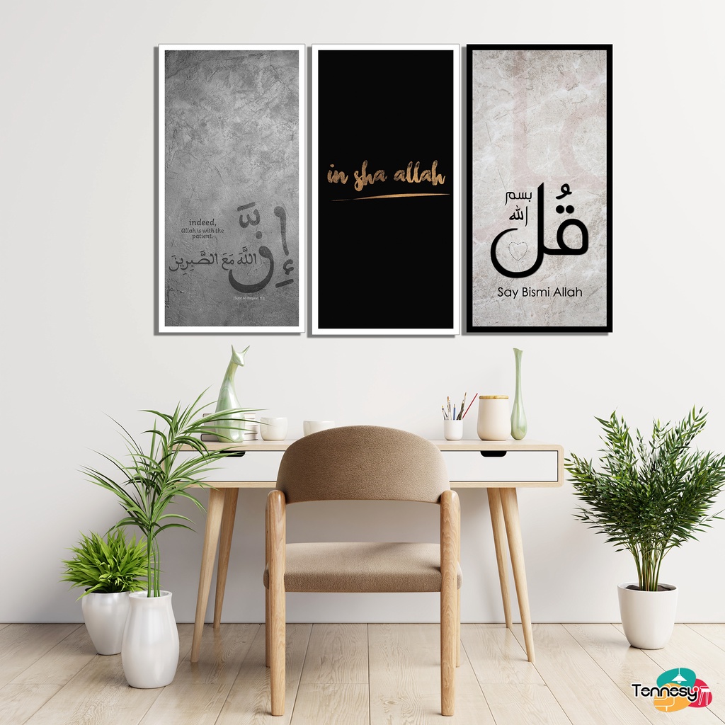 TENNESY HIASAN DINDING QUOTE BLACK AND WHITE 10x20CM WALL DECOR PAJANGAN KAYU POSTER DEKORASI DINDING RUMAH KAMAR TIDUR