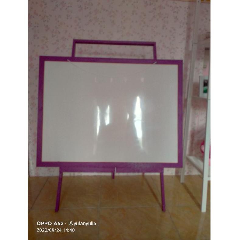 

➺Terupdate✻➺ 0PVWQ Papan Tulis 60x80 / white board ukuran besar+ standing gratis spidol+ penghapus 3