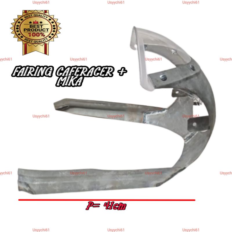 Fairing Caferacer Kaca Mika Visor Tameng Depan Cafe Racer Custom