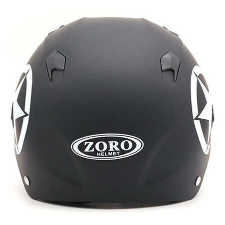 ZORO Helm Sepeda Skuter Motor Elektrik Half Face - Black